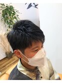 サイドツーブロック、フロントアシメ