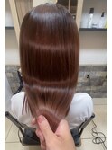 髪質改善カラーでツヤツヤ秋カラー