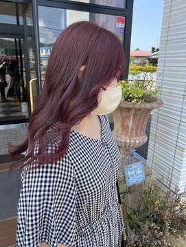 アース いわき店(HAIR&MAKE EARTH) ブリーチなしローズピンク