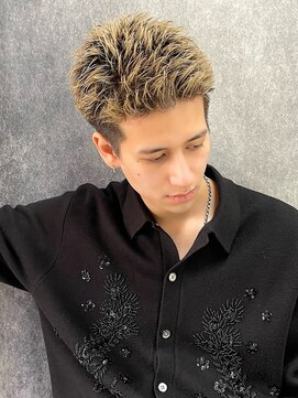 アーリー(Ali'i) スパイキーショートかき上げ束感七三オールバック