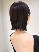 切りっぱなしボブ/縮毛矯正/髪質改善/レイヤーショートボブ
