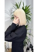 【LoA】ホワイトブロンド切りっぱなしボブ