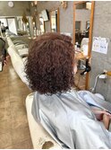 ボリュームアップのスパイラルパーマ
