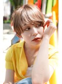 大人可愛い20代30代40代黒髪前下がりショートボブ丸みショート◎