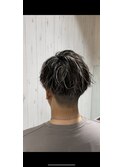 メンズハイライトカラー/スパイキーショート/尼崎/立花
