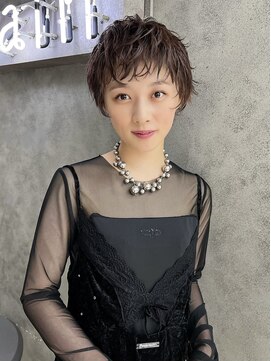 ヴェイン 渋谷(vain) ベリーショート ニュアンスパーマ マッシュ