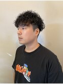 波巻きパーマ