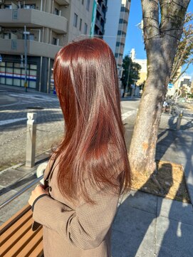 ワルム(warme) ブリーチ無しでカシスレッド