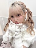 小顔になれる前髪顔周りカット　ツインテール　＊Lilme＊