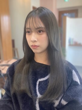 トワ(toi) ブリーチなしダブルカラー/ダークグレージュ/透明感/横浜