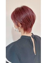 ハロ ハッピーヘアライフ 長居店(Halo happyhairlife)&nbsp;くびれヘアハイライトカラーミルクティーグレージュセミロング