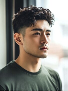 オトコデザイン(OTOKO DESIGN) ショートレイヤー×フェザーパーマ