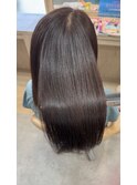 髪質改善トリートメント縮毛矯正前髪カット◎うる艶ストレート