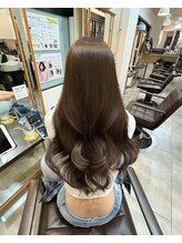 ヘアーサロン ウィング(HAIR SALON Wing) 赤坂＊ブリーチなし透け感オリーブベージュメテオカラー