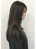 カーキブラウン30代40代50代寒色系カラー髪質改善トリートメント