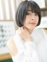 カバーヘア ブリス 志木南口駅前店(COVER HAIR bliss)&nbsp;■オリーブグリーンレトロガーリー大人ボブ52志木10代20代30代