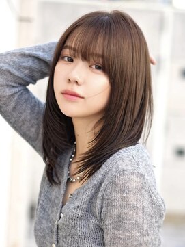 レイリー 原宿 表参道(Rayreee) ミディアム/レイヤー/カット/シースルー前髪/