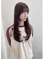 ジーナ  札幌大通(Zina)&nbsp;美髪＊韓国風サイドレイヤー＊フェミニンロング＊Zina札幌大通