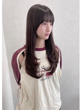 ジーナ 札幌大通(Zina) 美髪*韓国風サイドレイヤー*フェミニンロング*Zina札幌大通