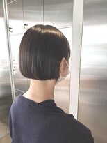オーガニック リブ 川越(organic+live) 冬ミニボブ◎小顔見せ暗髪×切りっぱなしボブ