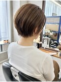 ショートボブ/シークレットハイライト/恵庭美容室