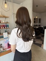 シェル 津山の手店(shel) オリーブブラウン透明感巻き髪レイヤー