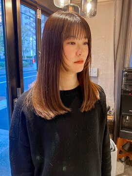 ベルン(bern) @bern_riwa 髪質改善カラー 透明感カラー ナチュラル お顔周り