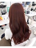 オレンジベージュオレンジカラーダブルカラー