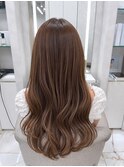  &nbsp;&nbsp;&nbsp;大人可愛い艶ベージュロング