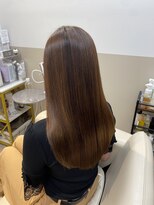 シュヴーブリヤン(cheveux brillants) 【美髪縮毛矯正で再現性100%艶髪】暗髪ストレートチョコブラウン