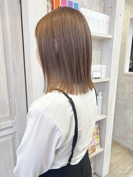 キャアリー(Caary) 福山Caary12トーンベージュ人気ナチュラルストレート外ハネボブ
