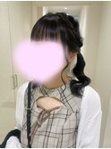 ハッシュカット/グレージュ/ツートンカラー/渋谷