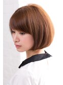 美シルエットの小顔フェミニンボブ