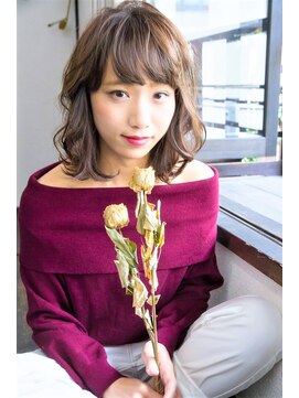 ノウェム バイ シーラス(novem by cirrus) 【novem by cirrus】 53 フリンジバング×グレージュ20代/30代