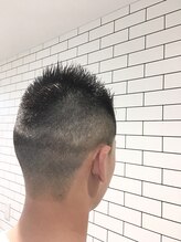 バーバーショップ ヘアーレストホーム(Barber Shop HAIR REST HOME) 黒髪スキンサイドグラデーションフェードショート