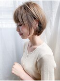 大人可愛い☆小顔☆エッジショート