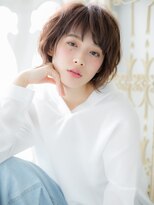 クオーレ ヘア アンジュ 水戸店(CUORE HAIR ange)&nbsp;*ange水戸*…ピンクベージュゆるふわウェーブパーマミニウルフa