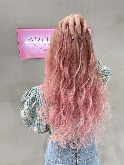 ベビーピンク#シールエクステ#ベビーピンク#大人かわいい#広島