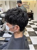 ヒートスタイルカールでビジネスヘア