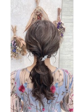 オラ ボーテ(Aura Beaute) 『AuraBeaute 京都』結婚式 お呼ばれヘア 編みおろし