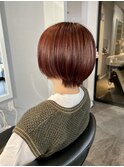 ピンクアッシュ×ショート