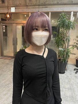 シールドヘアー 沖縄 新都心(C'LD Hair) [C'LD]ラベンダーカラーとまとまるボブ