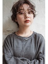 カライング(ing)&nbsp;大人可愛い20代30代40代黒髪前下がりショートボブ丸みショート◎