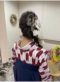 〇サイドあみおろしヘア