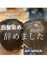 40代50代/銀座/くびれレイヤー/脱白髪染め/ぼかし/野川