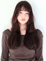 ヘアサロン ガリカ 表参道(hair salon Gallica) <SAKI>前髪ありナチュラルロングレイヤーのニュアンスカールヘア