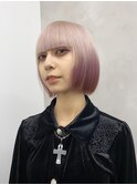 ピンググラデーションボブ