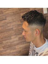 バルビエレ銀座(BARBIERE GINZA)&nbsp;フェード×アップバングスタイル