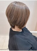 ハンサムショート段カット絶壁グレージュマッシュアラサー☆