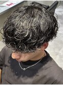 波巻きパーマ
